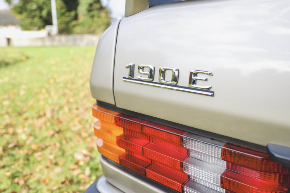 Emblème chromé 190E pour coffre arrière de voiture