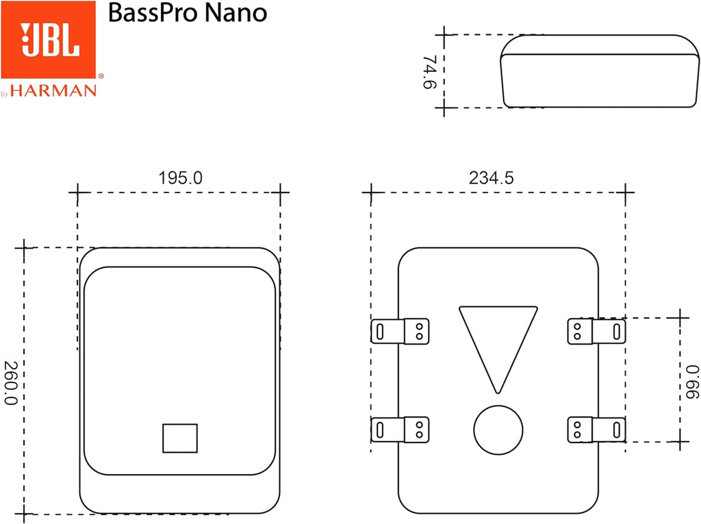 Gm intégre extra plat JBL BassPro Nano
