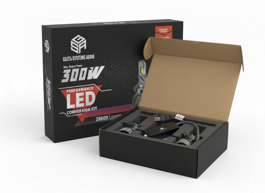 LED Headlight GAZEL SYSTEMS AUDIO H4