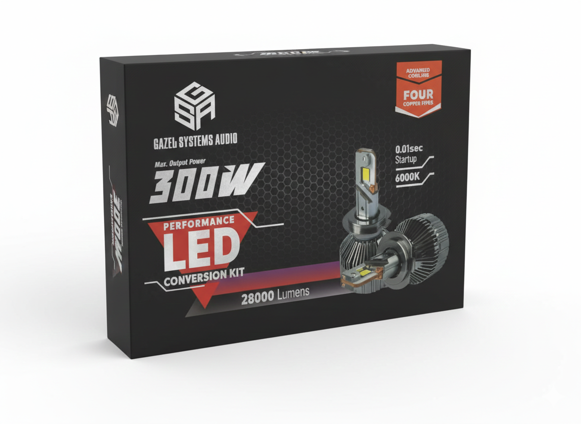 LED Headlight GAZEL SYSTEMS AUDIO H4