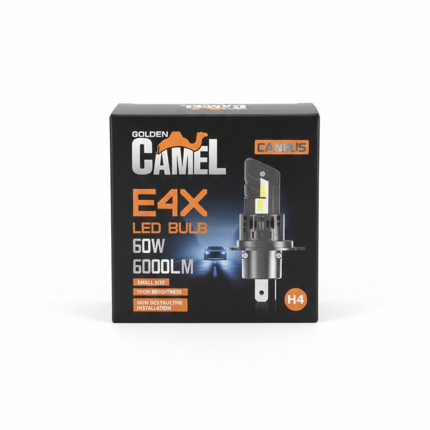 LED Headlight GOLDEN CAMEL E4X H4