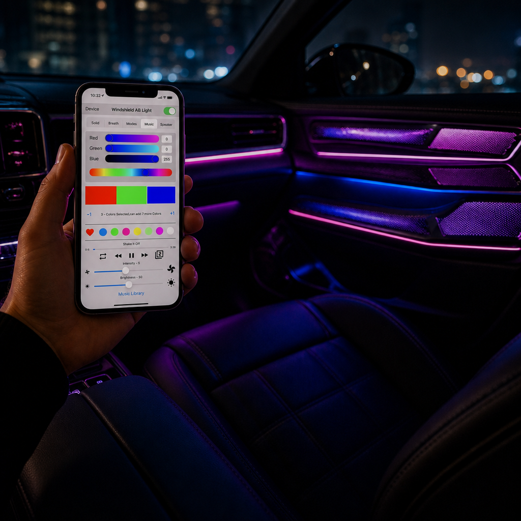 LED Ambiance sur mesure Volkswagen Golf 7