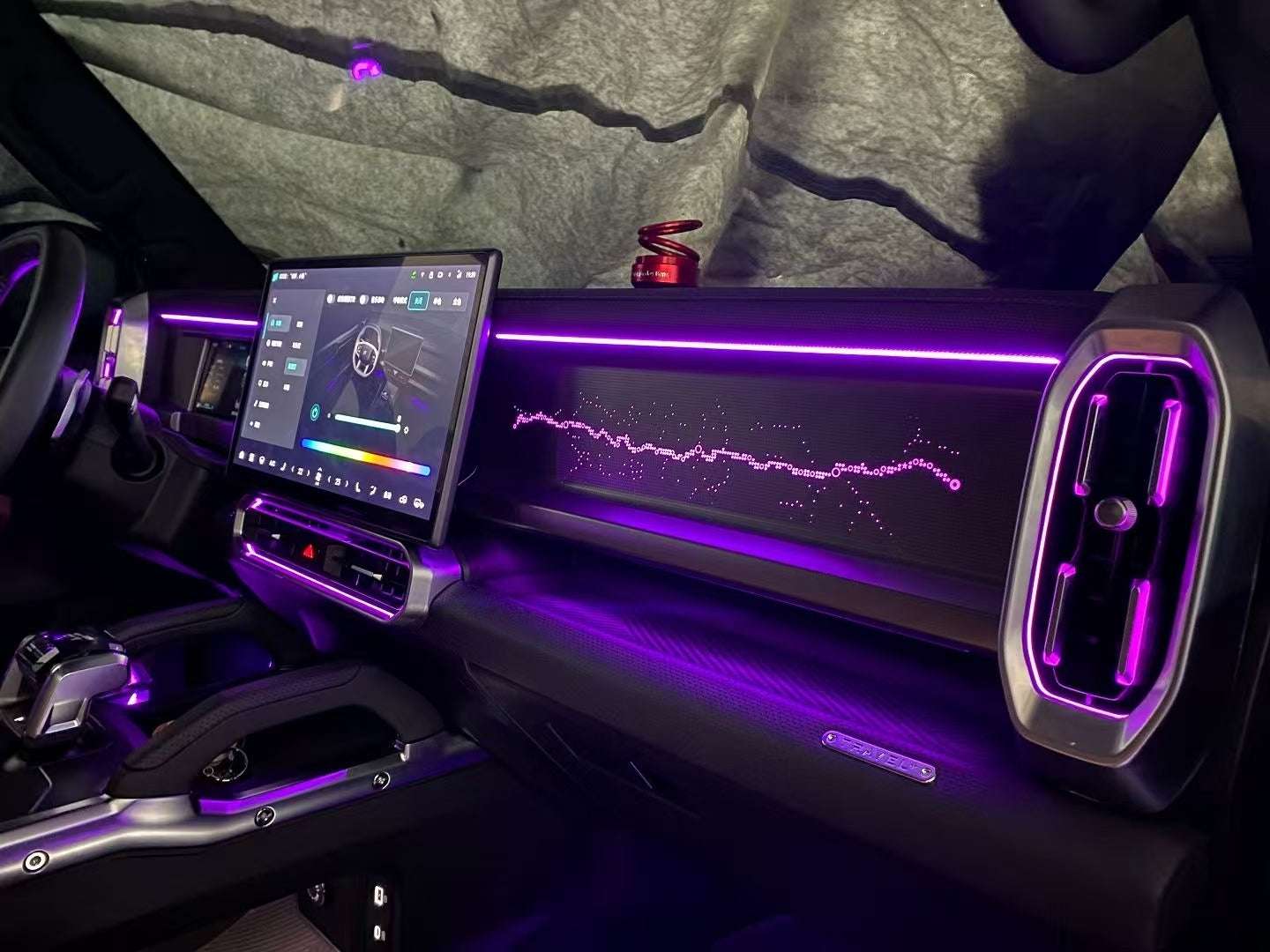 LED Ambiance jetour t2 A80 sur mesure