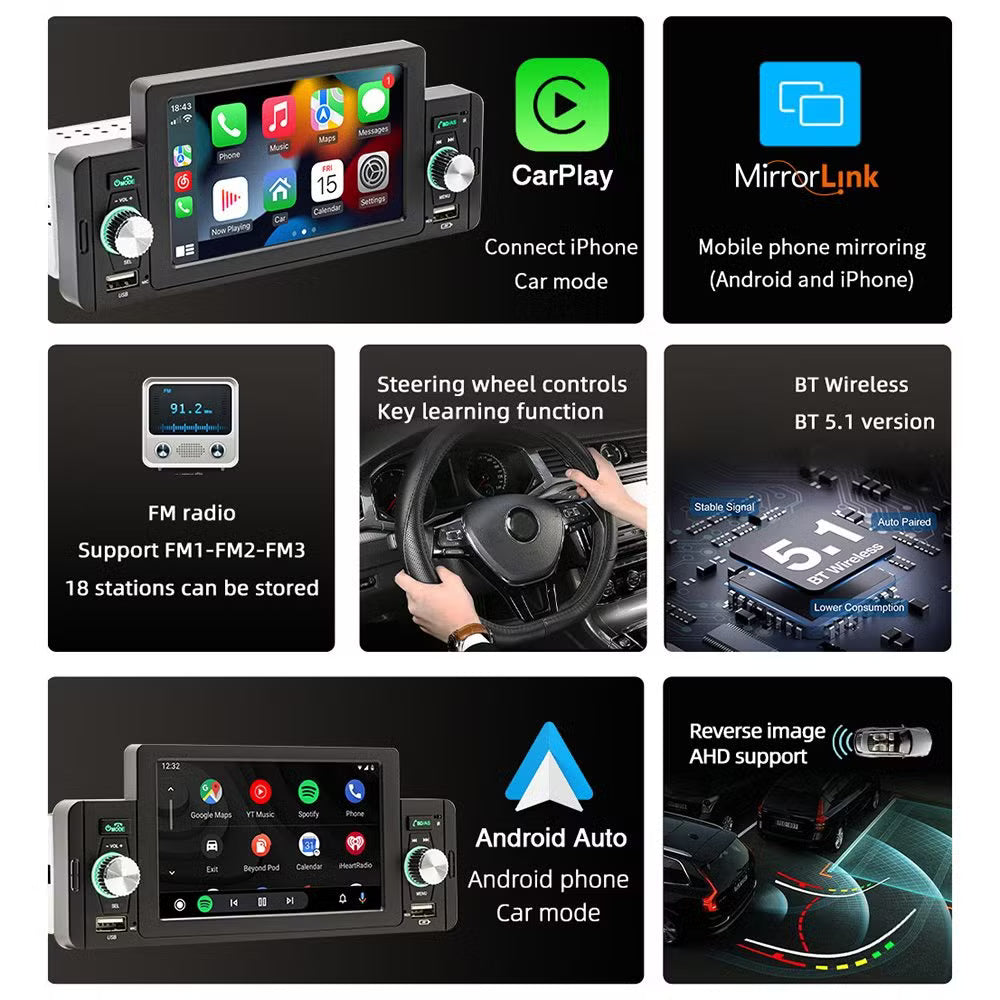 Lecteur mp5  Bluetooth