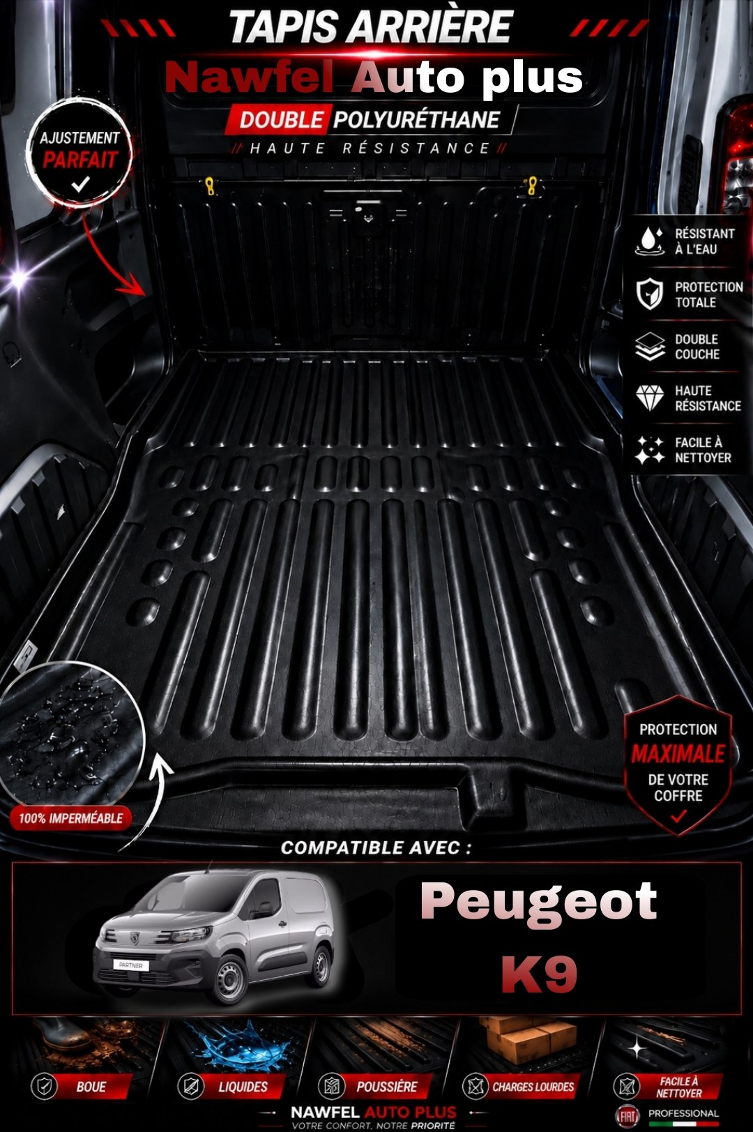 TAPIS ARRIERE NAWFELAUTOPLUS