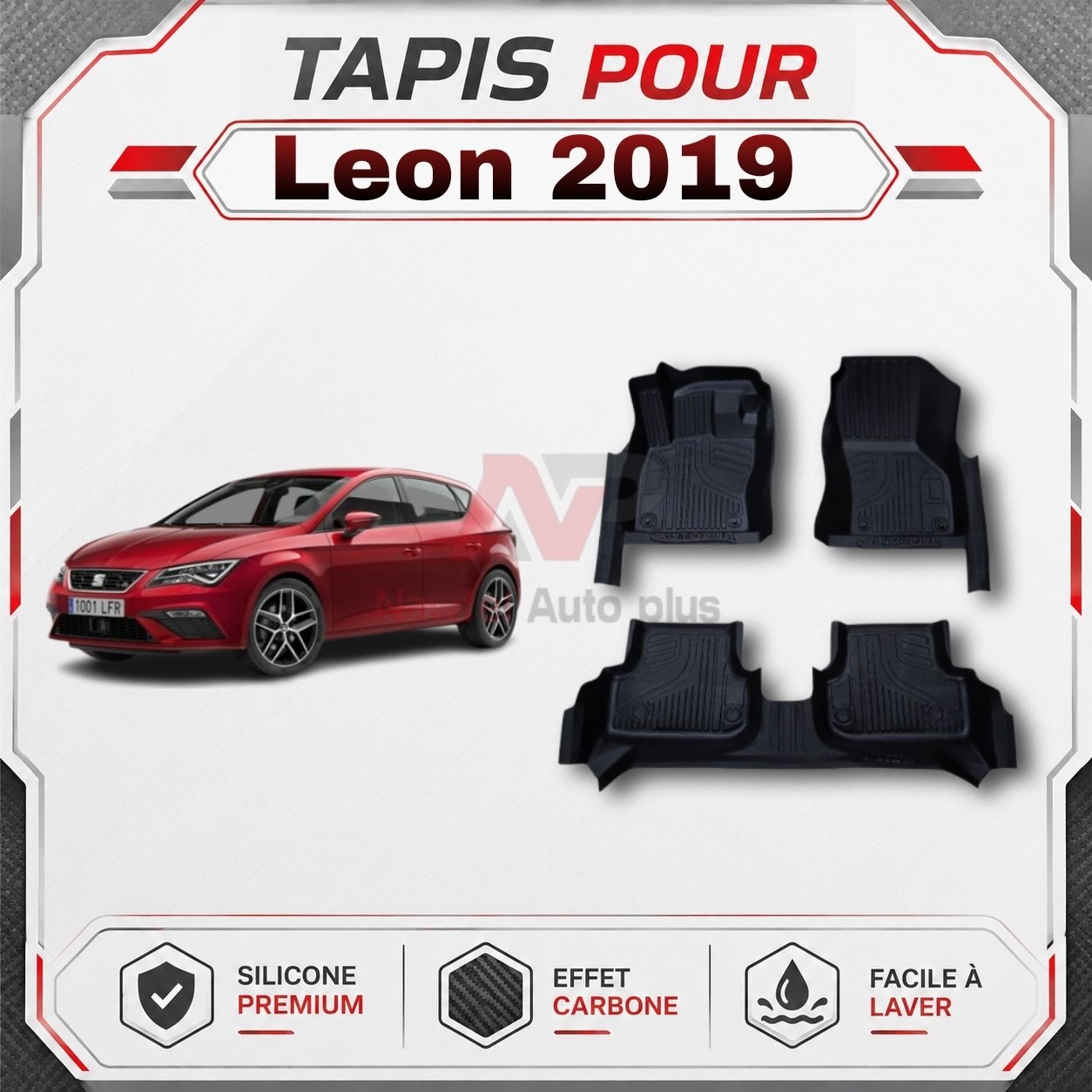 Tapis Voiture-7D -سهلة التنظيف-حماية كامل -مضادة للانزلاق