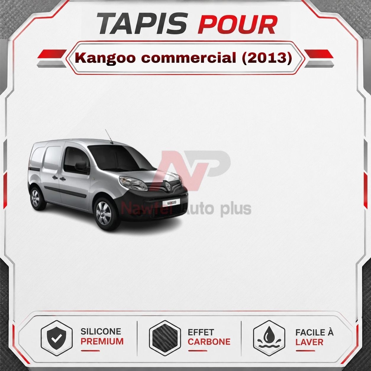 Tapis Voiture-7D -سهلة التنظيف-حماية كامل -مضادة للانزلاق