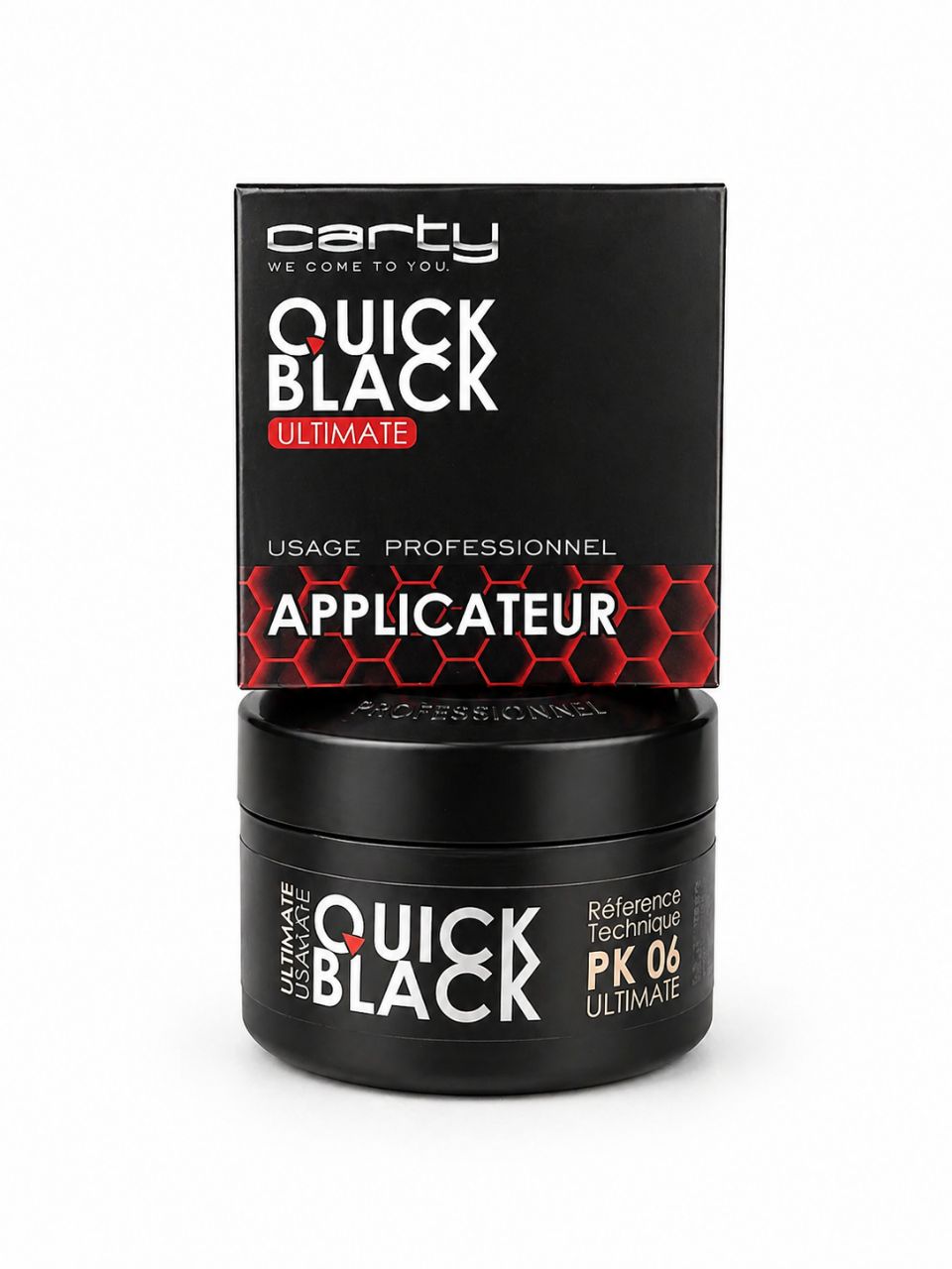 Carty Quick Black Ultimate PK06 – رجّع اللمعة الأصلية لبلاستيك سيارتك في لحظات!