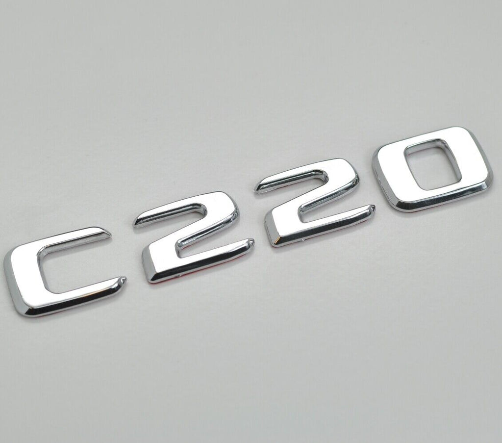 Emblème chromé C200 pour coffre arrière de voiture