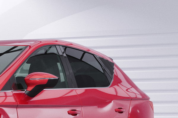 Couverture de Stores triangulaires for vitres arrière leon