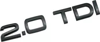 Emblème chromé 2.0TDI pour coffre arrière de voiture