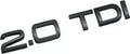 Emblème chromé 2.0TDI pour coffre arrière de voiture